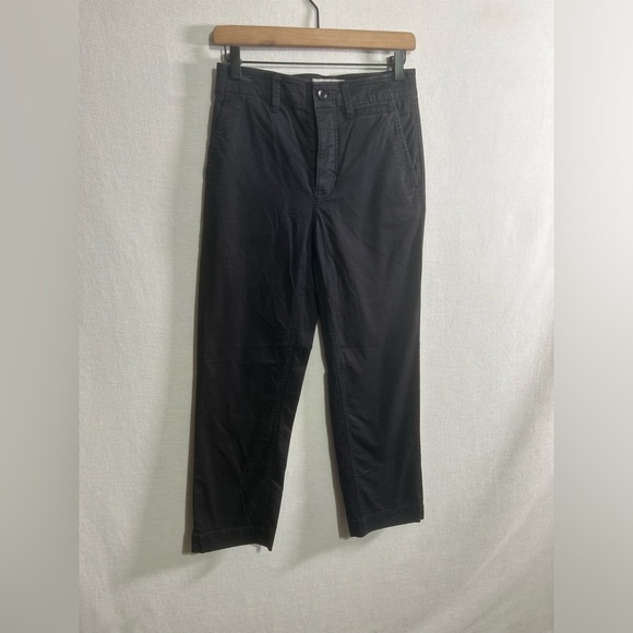 EVERLANE Women's High Rise Waist Black Pants Size 00 - Picture 2 of 7